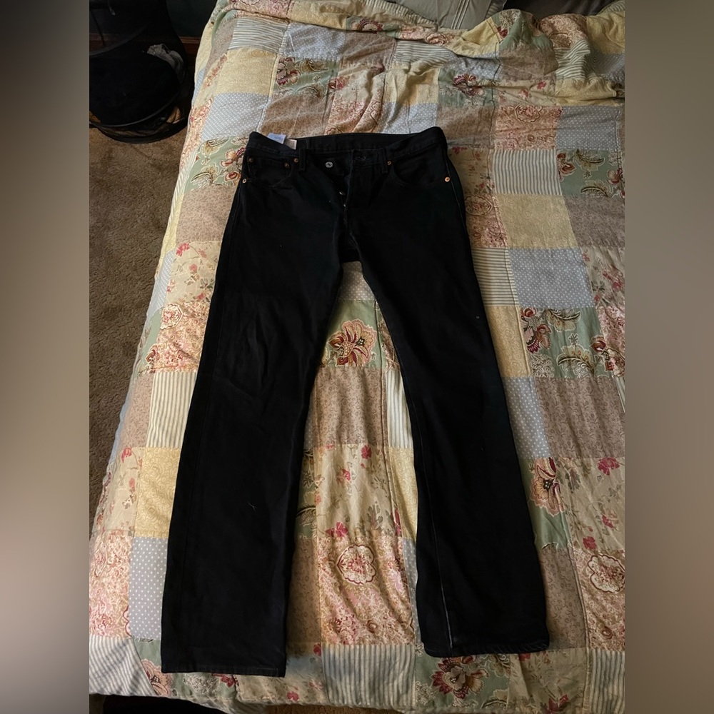 Levi’s 501 Straight Fit Men’s 31x30 Black Jeans